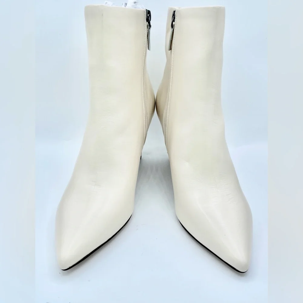 BN Sanctuary Cream Pacer Wedges Boots Size 9M